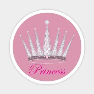 Princess tiara with faux diamonds Magnet